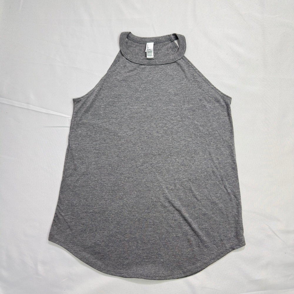 District Perfect Tri Women's M Gray Heather Sleeveless Tank Top Tee‎ NEW